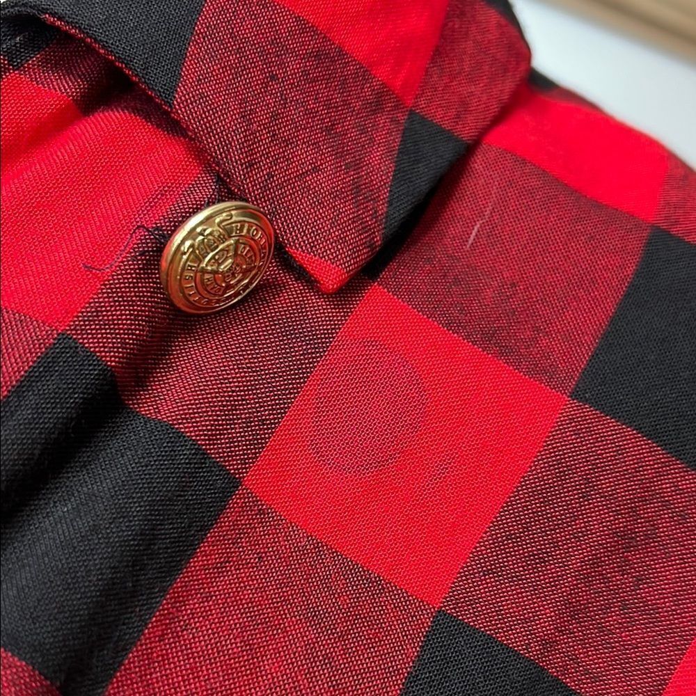 R.J. Steven by carol escritor vintage Plaid Red and Black Women's Dress - Picture 8 of 16